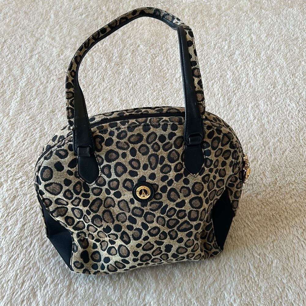 La Tour Eiffel cheetah satchel bag